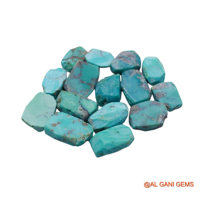 238.00 Cts Natural Arizona Turquoise Fancy Rough 15 Pcs Wholesale Lot Loose Gemstone 11X16X6 TO 16X23X7 MM TR-19