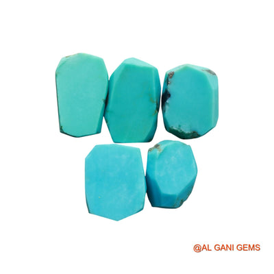 5 Pcs 75.00 Cts Natural Arizona Turquoise Loose Gemstone Fancy Rough Wholesale Lot 12X16X7 TO 13X21X6 MM TR-22
