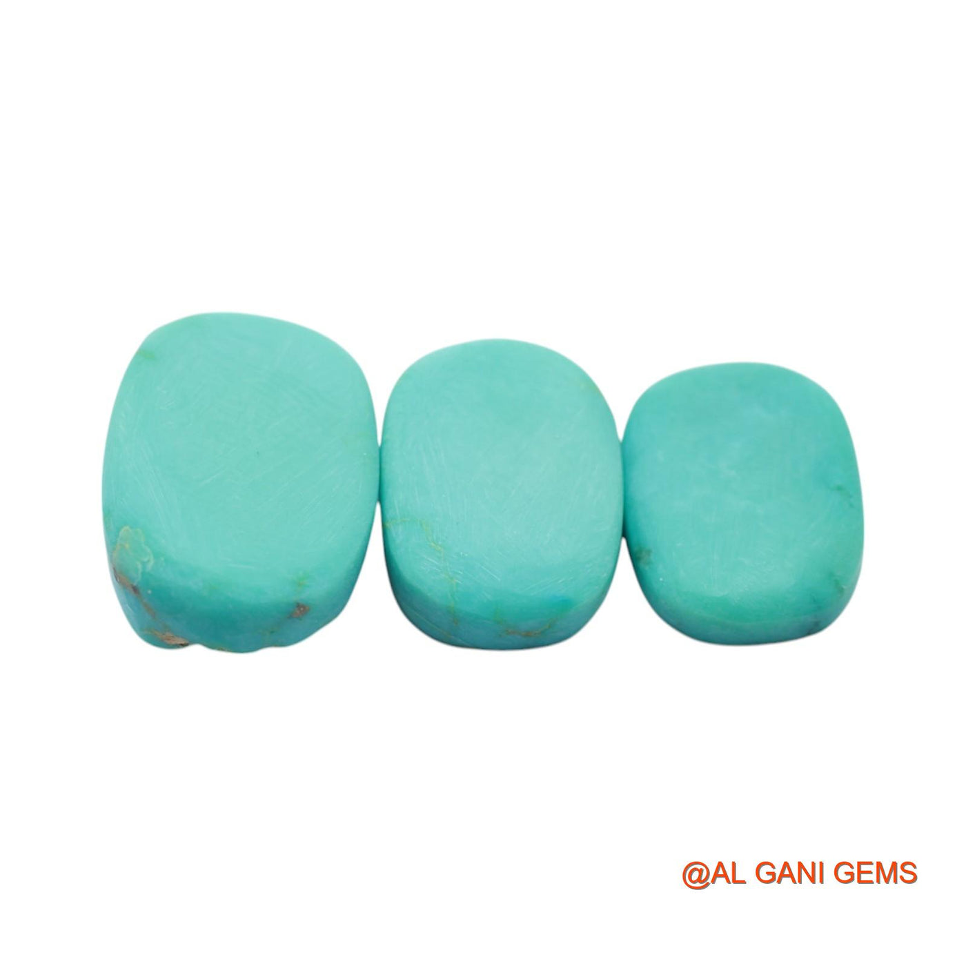 52.00 Cts Unheated Arizona Turquoise Loose Gemstone Fancy Rough Natural 3 Pcs 13X18X4 TO 15X21X9 MM TR-24