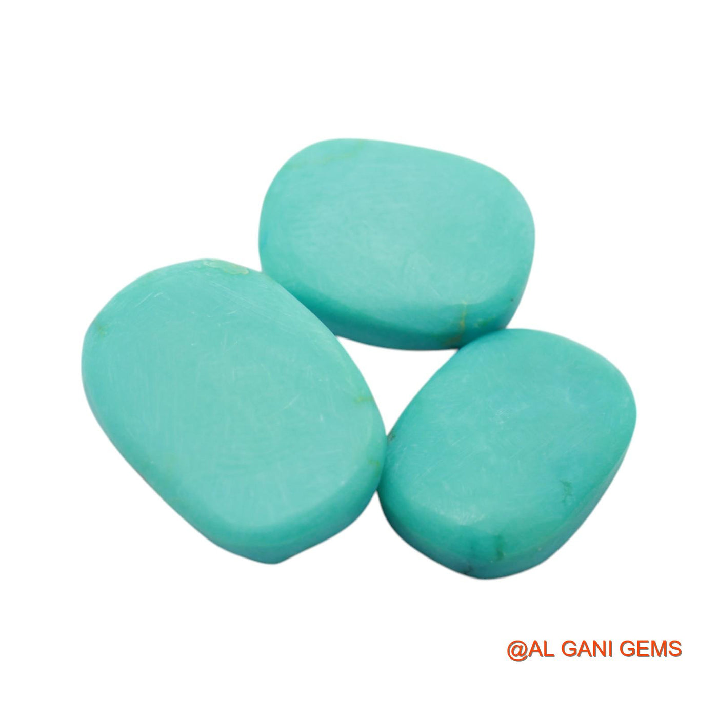 52.00 Cts Unheated Arizona Turquoise Loose Gemstone Fancy Rough Natural 3 Pcs 13X18X4 TO 15X21X9 MM TR-24