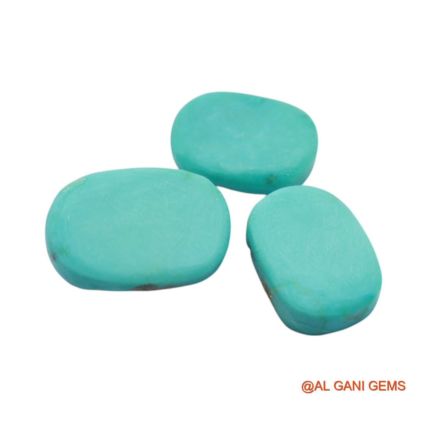 52.00 Cts Unheated Arizona Turquoise Loose Gemstone Fancy Rough Natural 3 Pcs 13X18X4 TO 15X21X9 MM TR-24