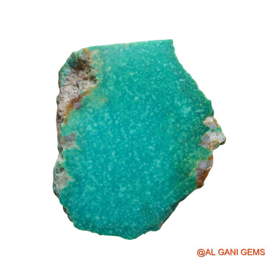 126.00 Cts Natural Arizona Turquoise Fancy Rough Loose Gemstone For Jewelry 49x43x7 mm TR-26