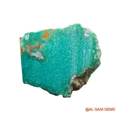 126.00 Cts Natural Arizona Turquoise Fancy Rough Loose Gemstone For Jewelry 49x43x7 mm TR-26