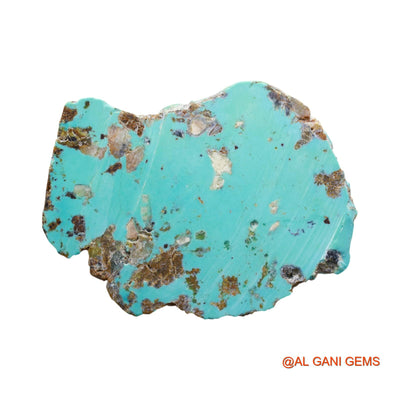 227.00 Cts Unheated Arizona Turquoise Loose Gemstone Fancy Rough Natural 65x48x9 mm TR-27
