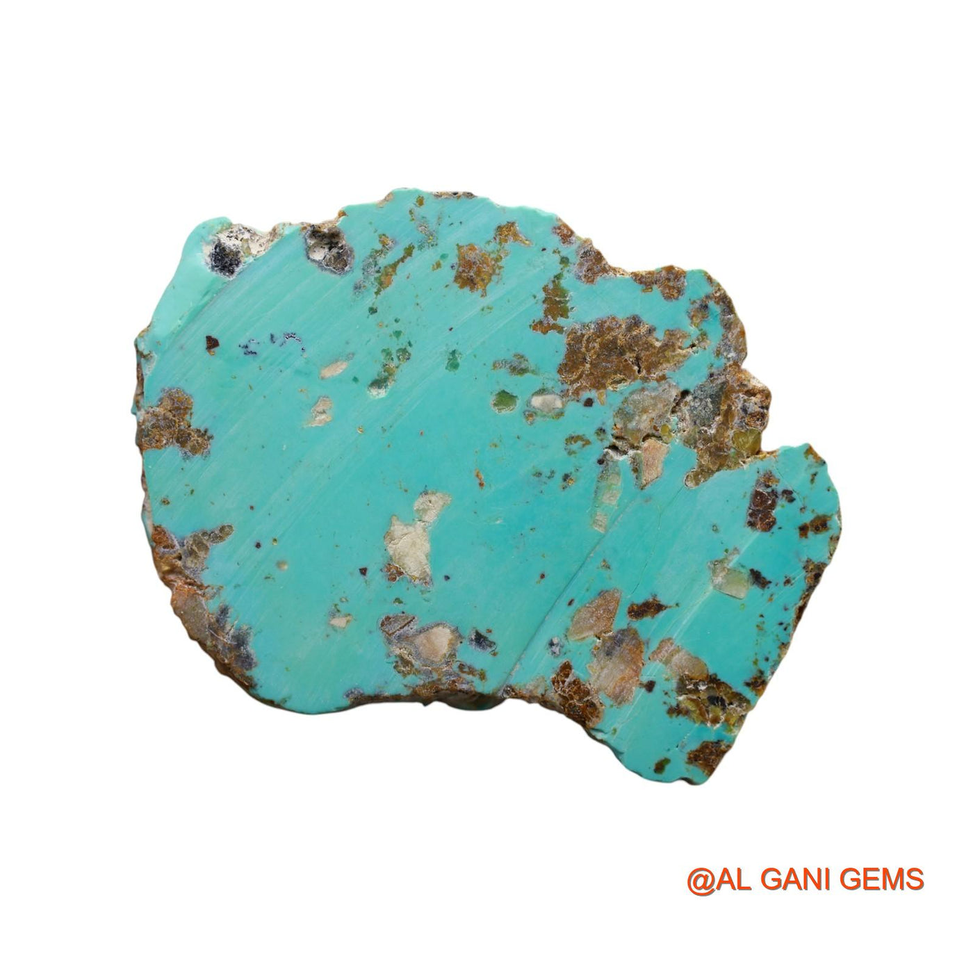 227.00 Cts Unheated Arizona Turquoise Loose Gemstone Fancy Rough Natural 65x48x9 mm TR-27