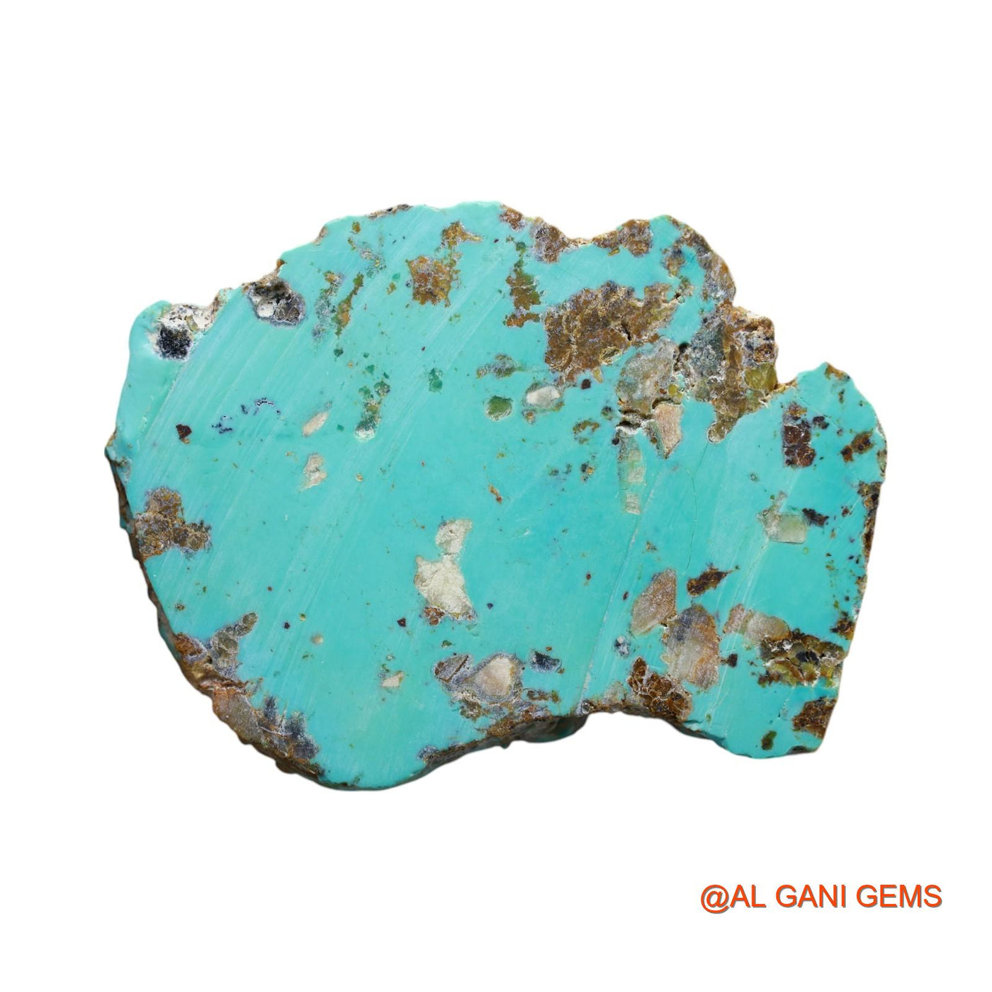 227.00 Cts Unheated Arizona Turquoise Loose Gemstone Fancy Rough Natural 65x48x9 mm TR-27