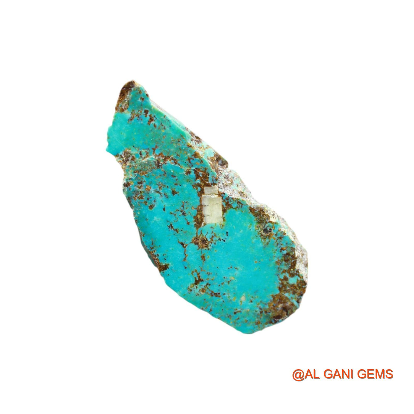 Natural Turquoise Gemstone 79.00 Cts Loose Fancy Rough From Arizona 58x26x6 mm TR-28