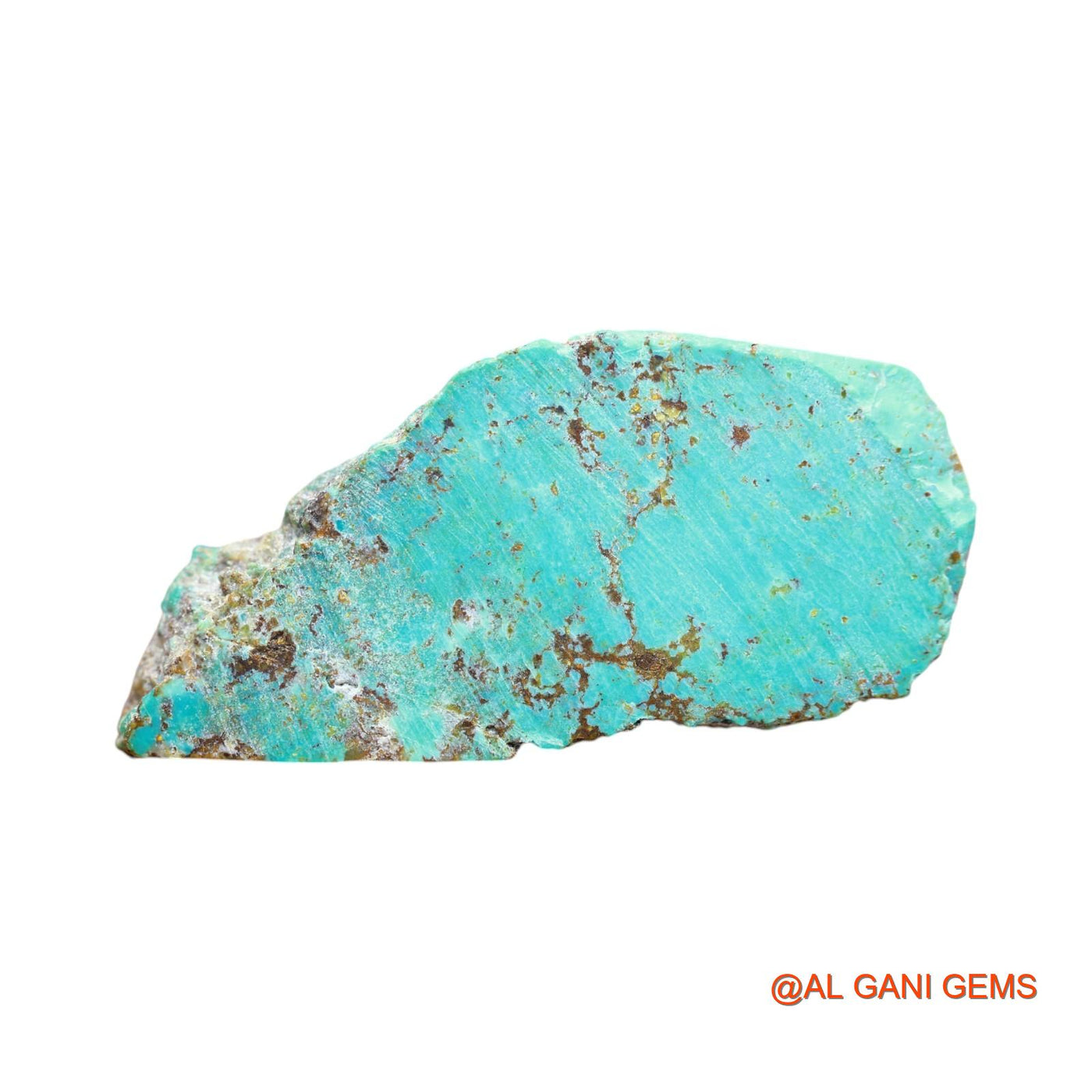 Natural Turquoise Gemstone 79.00 Cts Loose Fancy Rough From Arizona 58x26x6 mm TR-28