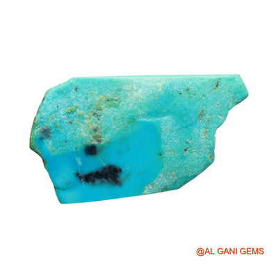 125.00 Cts Unheated Arizona Turquoise Loose Gemstone Fancy Rough Natural 58x33x11 mm TR-29