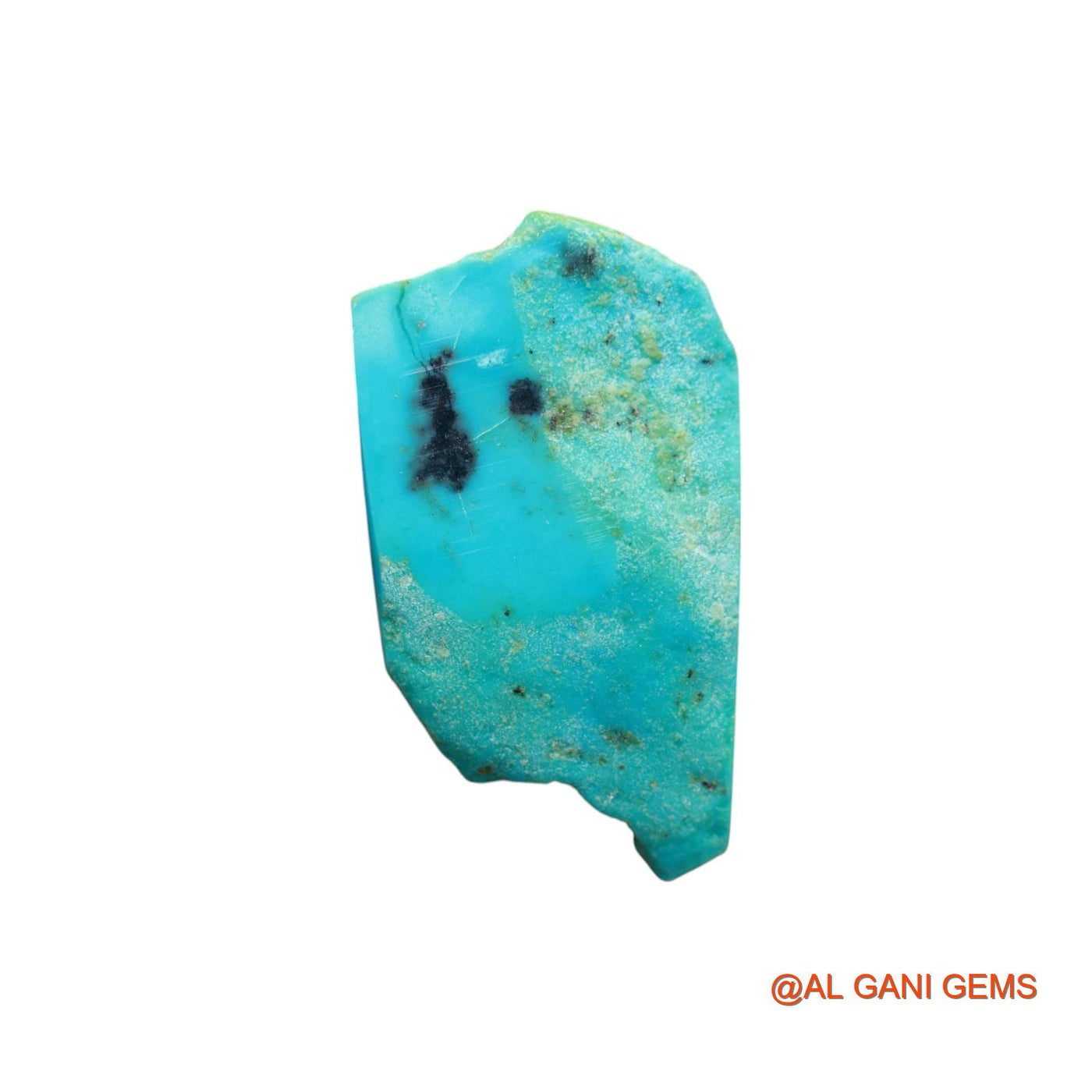 125.00 Cts Unheated Arizona Turquoise Loose Gemstone Fancy Rough Natural 58x33x11 mm TR-29