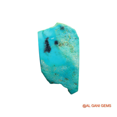 125.00 Cts Unheated Arizona Turquoise Loose Gemstone Fancy Rough Natural 58x33x11 mm TR-29
