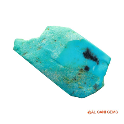 125.00 Cts Unheated Arizona Turquoise Loose Gemstone Fancy Rough Natural 58x33x11 mm TR-29
