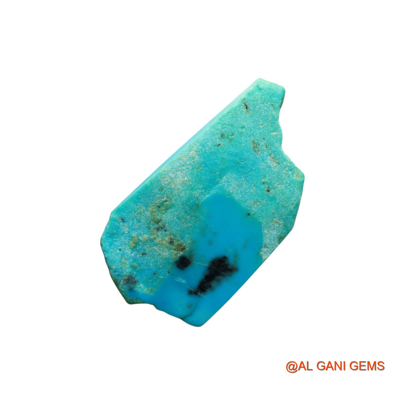 125.00 Cts Unheated Arizona Turquoise Loose Gemstone Fancy Rough Natural 58x33x11 mm TR-29
