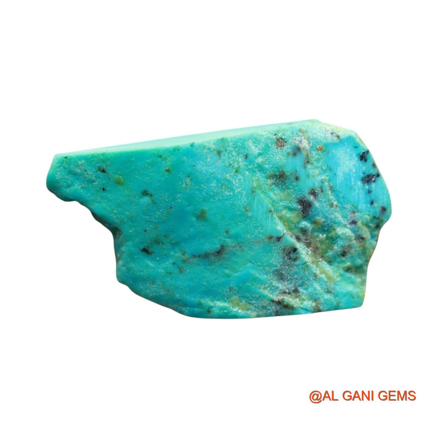 125.00 Cts Unheated Arizona Turquoise Loose Gemstone Fancy Rough Natural 58x33x11 mm TR-29