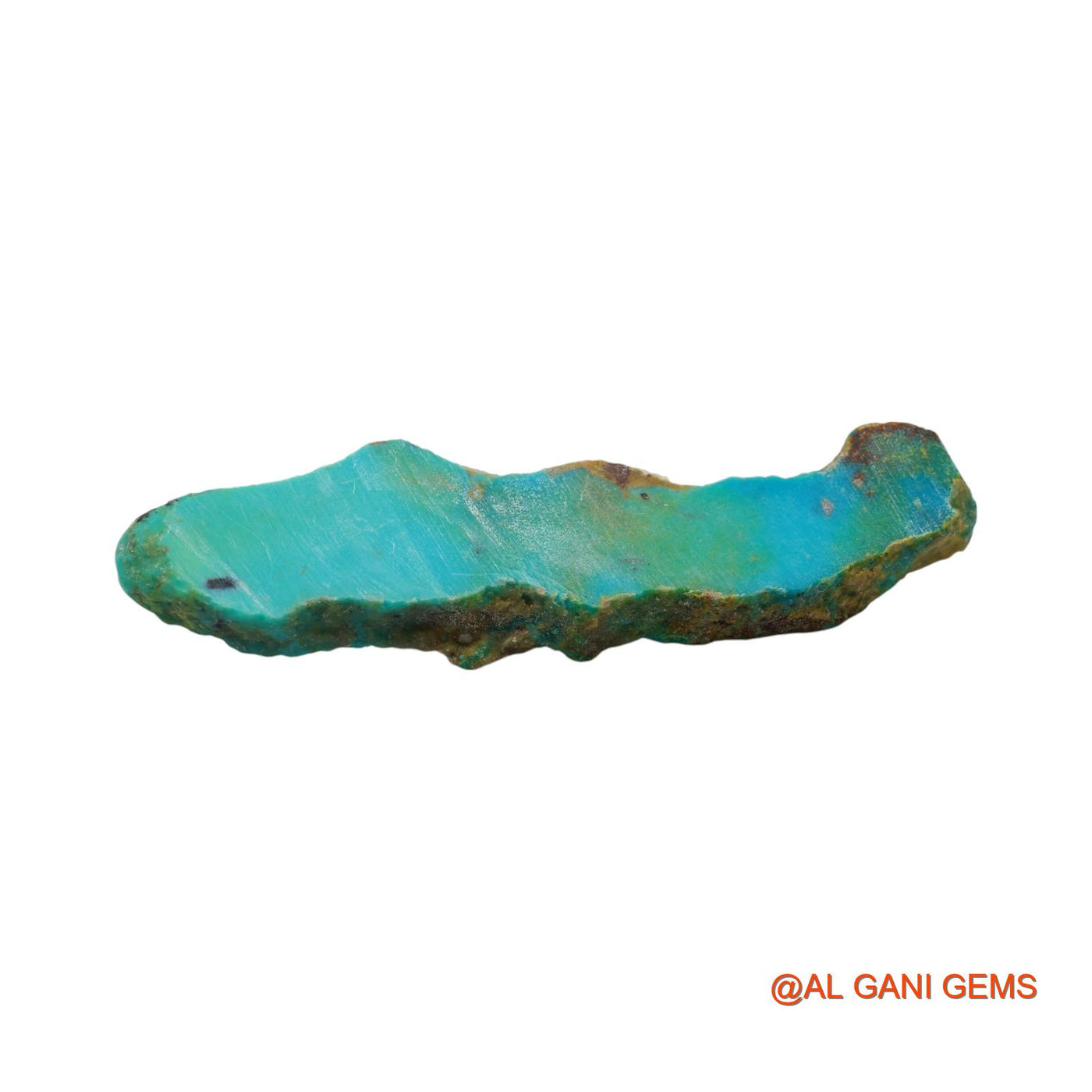 179.00 Cts Natural Arizona Turquoise Loose Gemstone Fancy Rough 110x31x8 mm TR-30