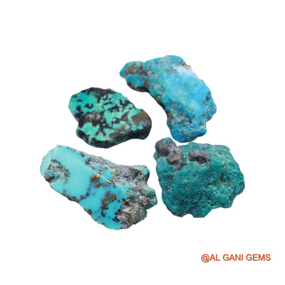 3 Pcs 470.00 Cts Natural Arizona Turquoise Loose Gemstone Fancy Rough 27X41X7 TO 24X54X18 MM TR-33