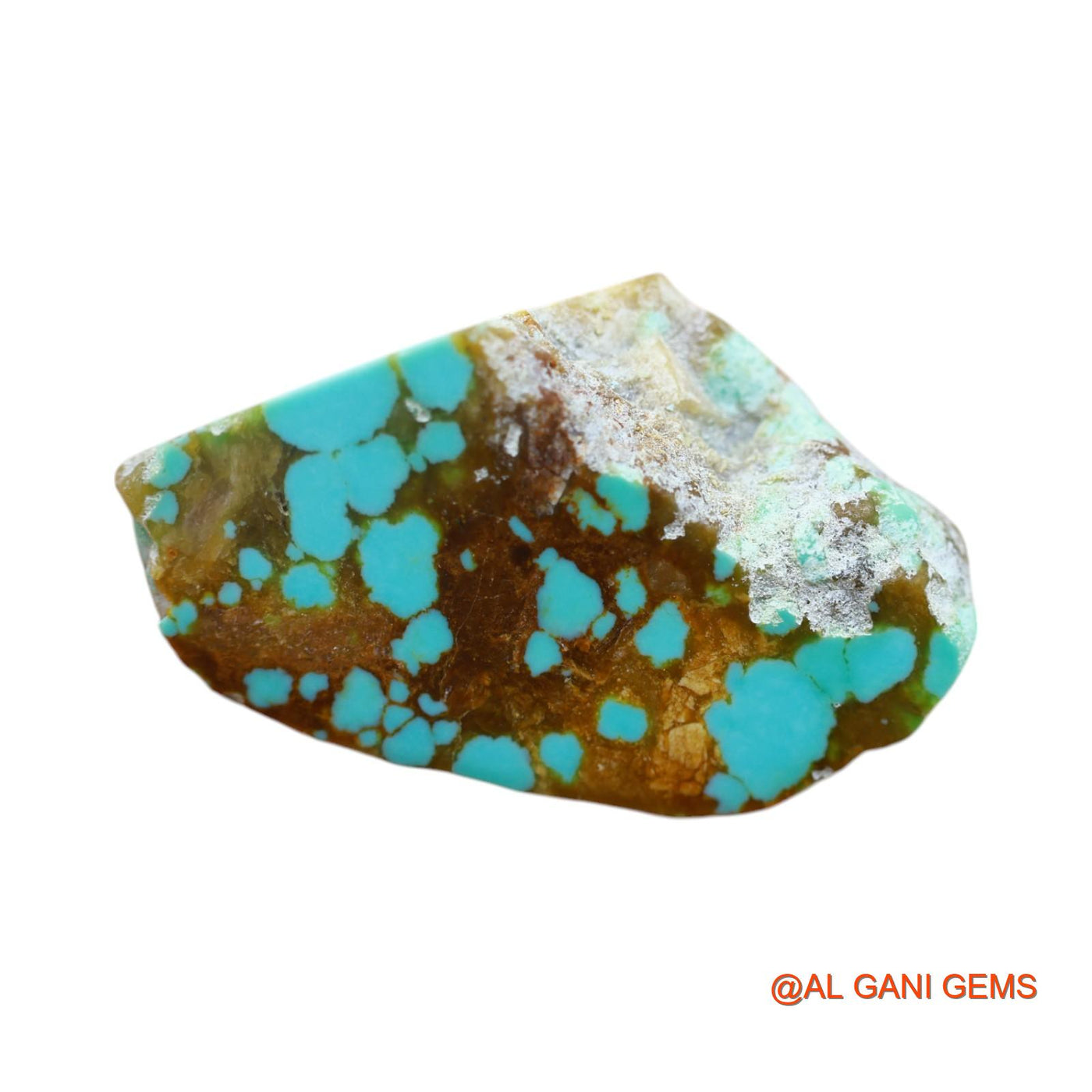 Natural Untreated Turquoise Loose Gemstone Fancy Rough From Arizona 52.00 Cts 36x21x17 mm TR-36