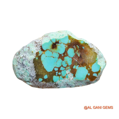 Natural Untreated Turquoise Loose Gemstone Fancy Rough From Arizona 52.00 Cts 36x21x17 mm TR-36