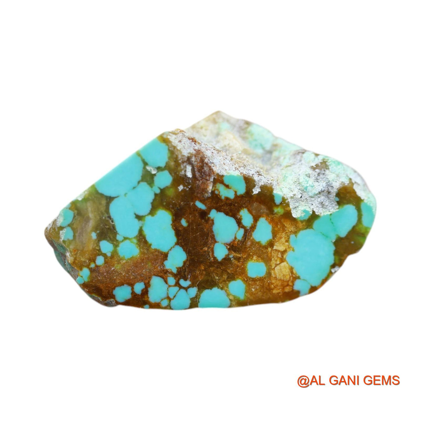 Natural Untreated Turquoise Loose Gemstone Fancy Rough From Arizona 52.00 Cts 36x21x17 mm TR-36