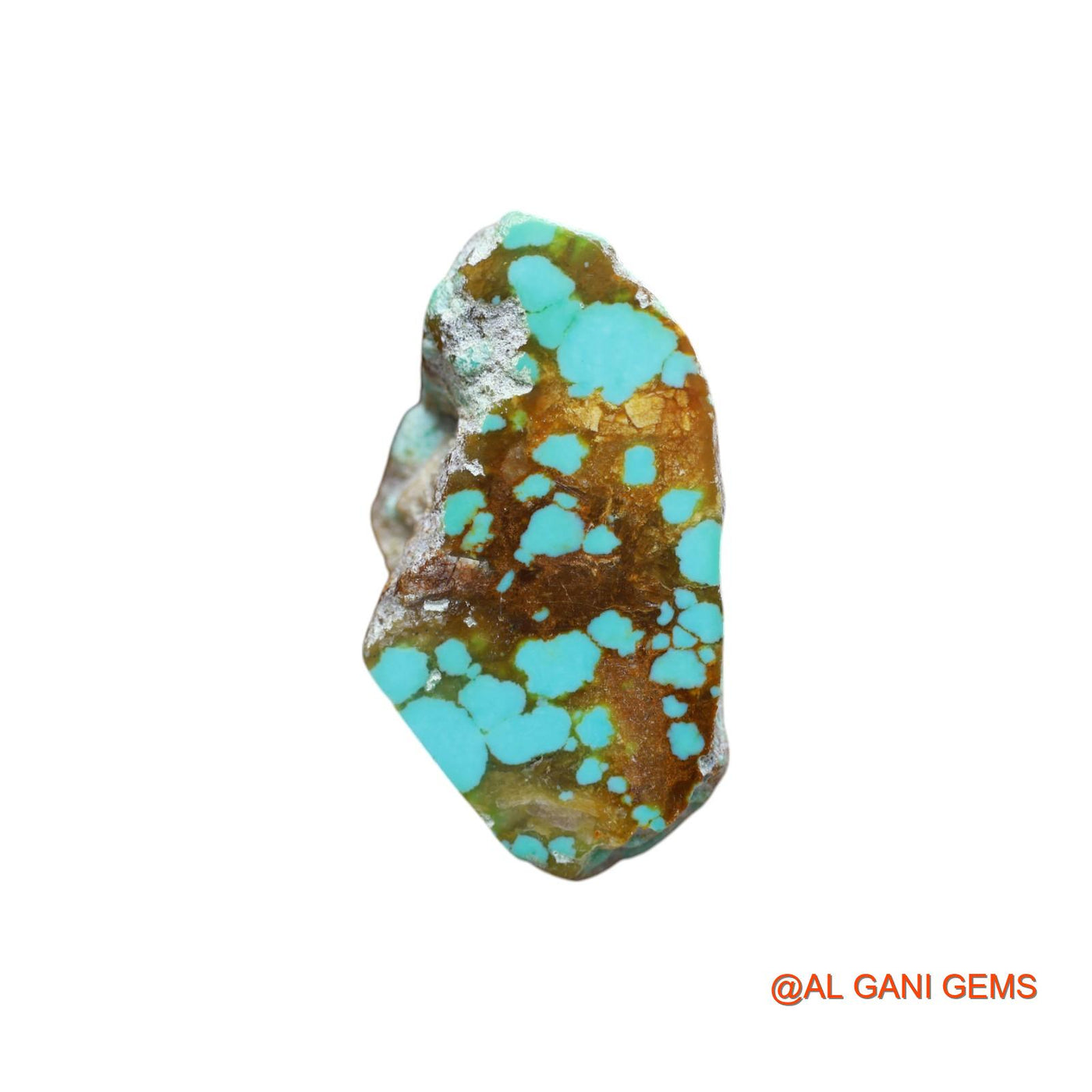 Natural Untreated Turquoise Loose Gemstone Fancy Rough From Arizona 52.00 Cts 36x21x17 mm TR-36