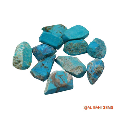 120.00 Cts Natural Arizona Turquoise Fancy Rough 11 Pcs Wholesale Lot Loose Gemstone 12X18X6 TO 12X24X8 MM TR-4