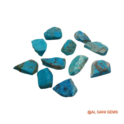 120.00 Cts Natural Arizona Turquoise Fancy Rough 11 Pcs Wholesale Lot Loose Gemstone 12X18X6 TO 12X24X8 MM TR-4