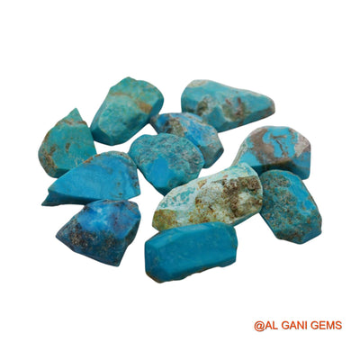 120.00 Cts Natural Arizona Turquoise Fancy Rough 11 Pcs Wholesale Lot Loose Gemstone 12X18X6 TO 12X24X8 MM TR-4