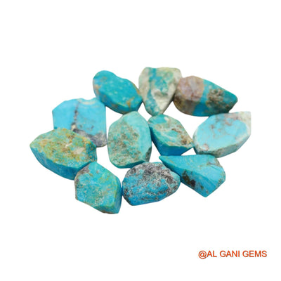 102.00 Cts Natural Arizona Turquoise Fancy Rough 11 Pcs Wholesale Lot Loose Gemstone 11X14X6 TO 17X21X4 MM TR-8