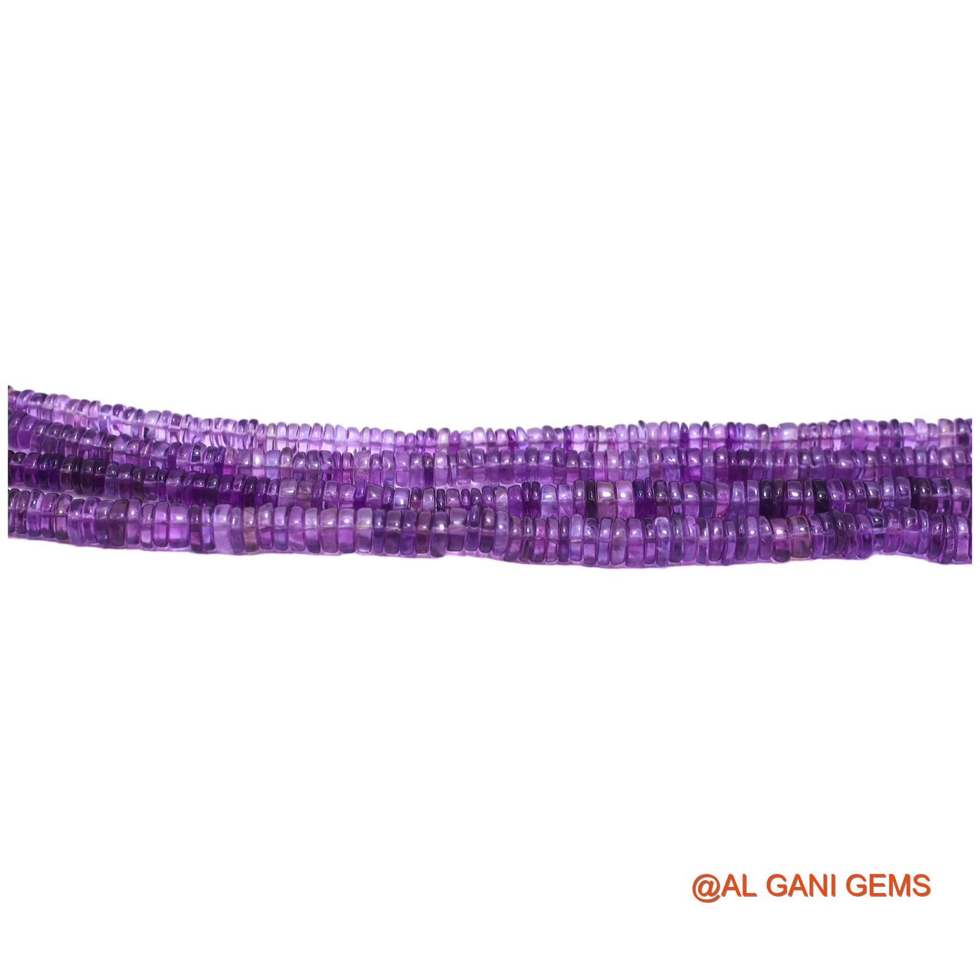 Round Smooth 4 TO 6 MM Beads Natural Purple Amethyst Gemstone Strands For Jewelry 8" WB-18