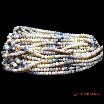 Rondelle Smooth Loose Beads Strand 5 TO 8 MM Multi Color Natural Opal Gemstone Handmade 16" WB-61