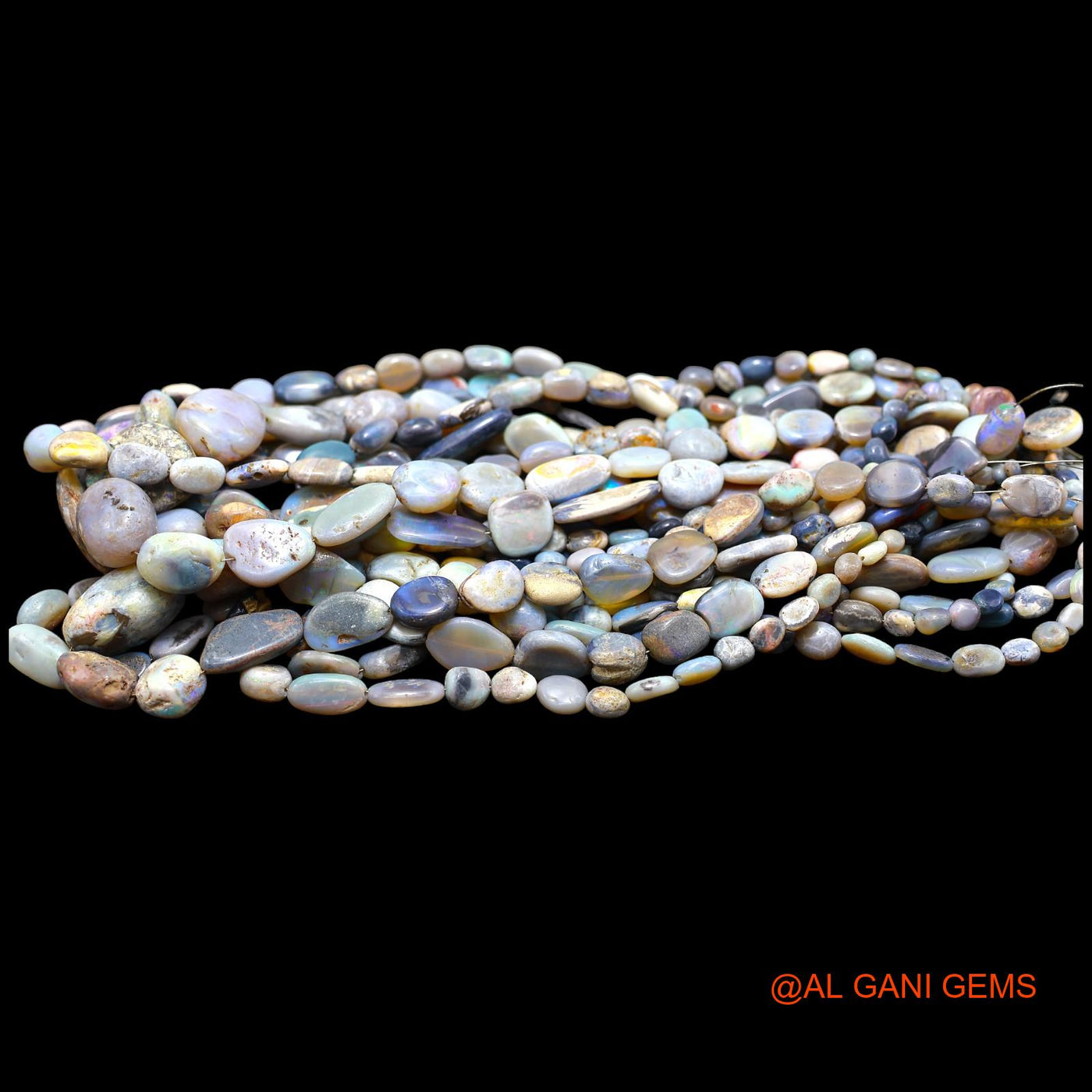 Natural Opal Beads 5X5 TO 9X17 MM Smooth Fancy Multi Color Loose Strand 16" For Healing WB-62