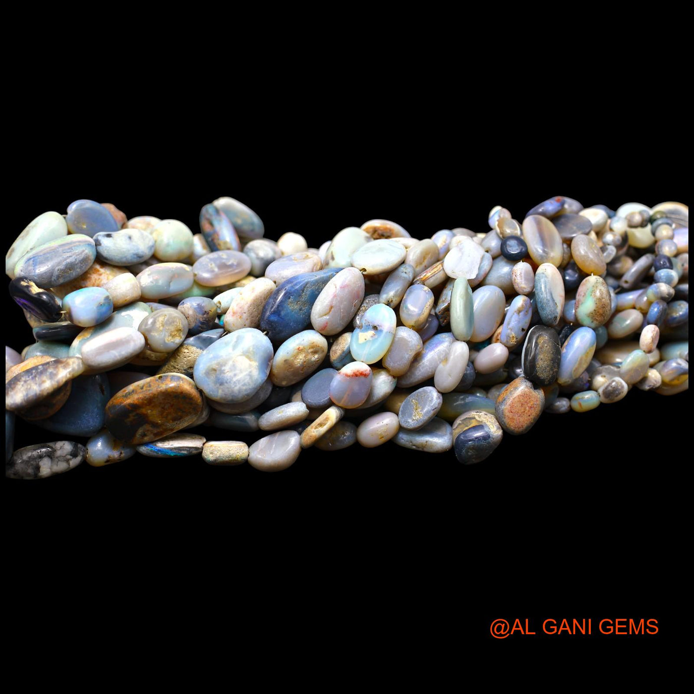 Natural Opal Beads 5X5 TO 9X17 MM Smooth Fancy Multi Color Loose Strand 16" For Healing WB-62