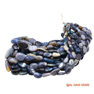 Natural Multi Color Opal Loose Strand 6X7 TO 12X6 MM Fancy Smooth Beads For Jewelry Craft 16" WB-63