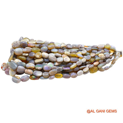 Natural Multi Color Opal Loose Strand 7X8 TO 12X16 MM Fancy Smooth Beads For Jewelry Craft 14" WB-64