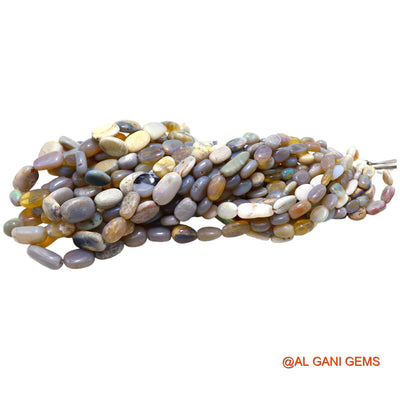 Natural Multi Color Opal Loose Strand 7X8 TO 12X16 MM Fancy Smooth Beads For Jewelry Craft 14" WB-64