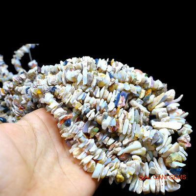 Handmade Natural Opal Gemstone 6X9 TO 8X26 MM Fancy Rough Multi Color Beads Loose Strand 16" WB-67
