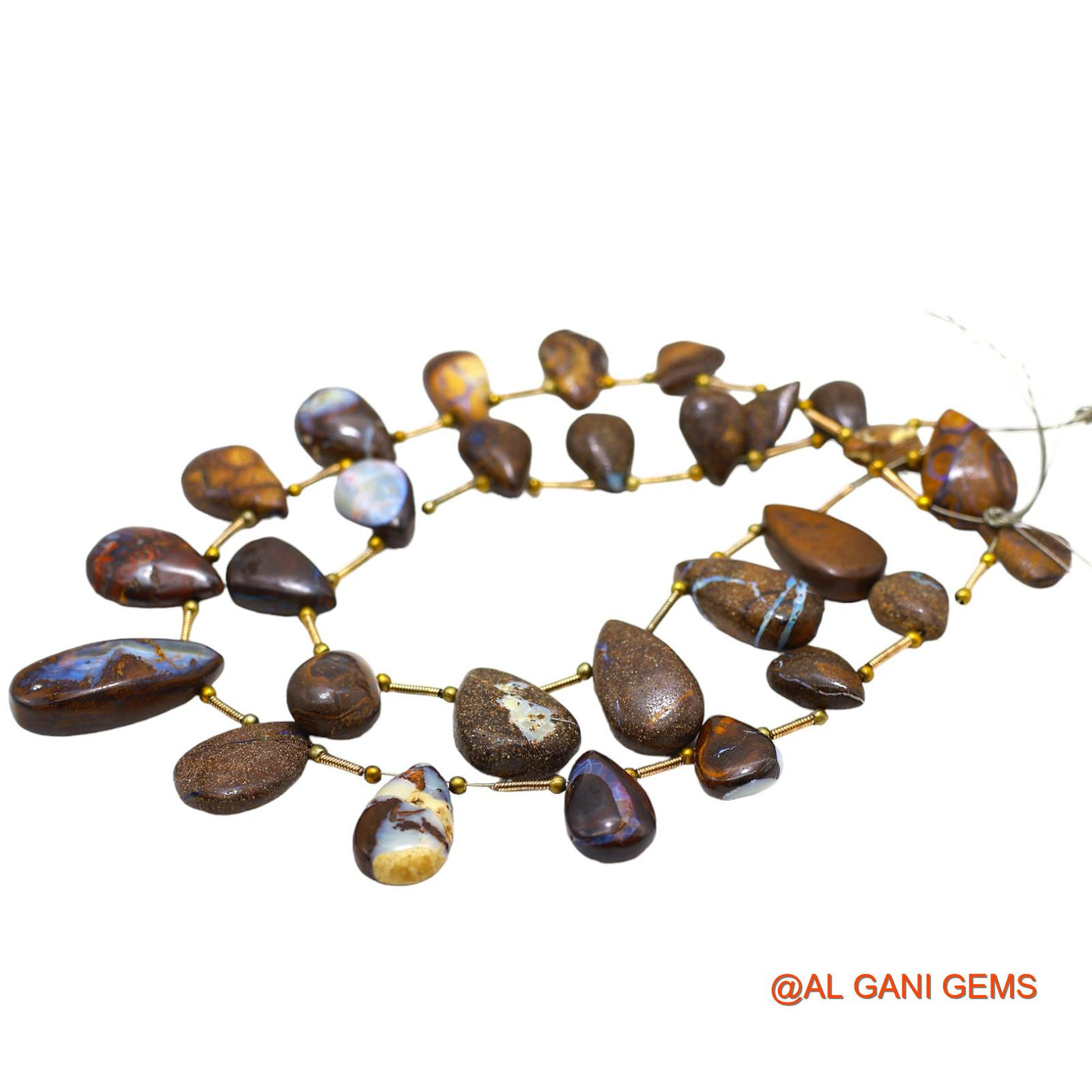 Handmade Natural Opal Gemstone 8X12 TO 12X22 MM Pear Smooth Multi Color Beads Loose Strand 8,10" WB-69
