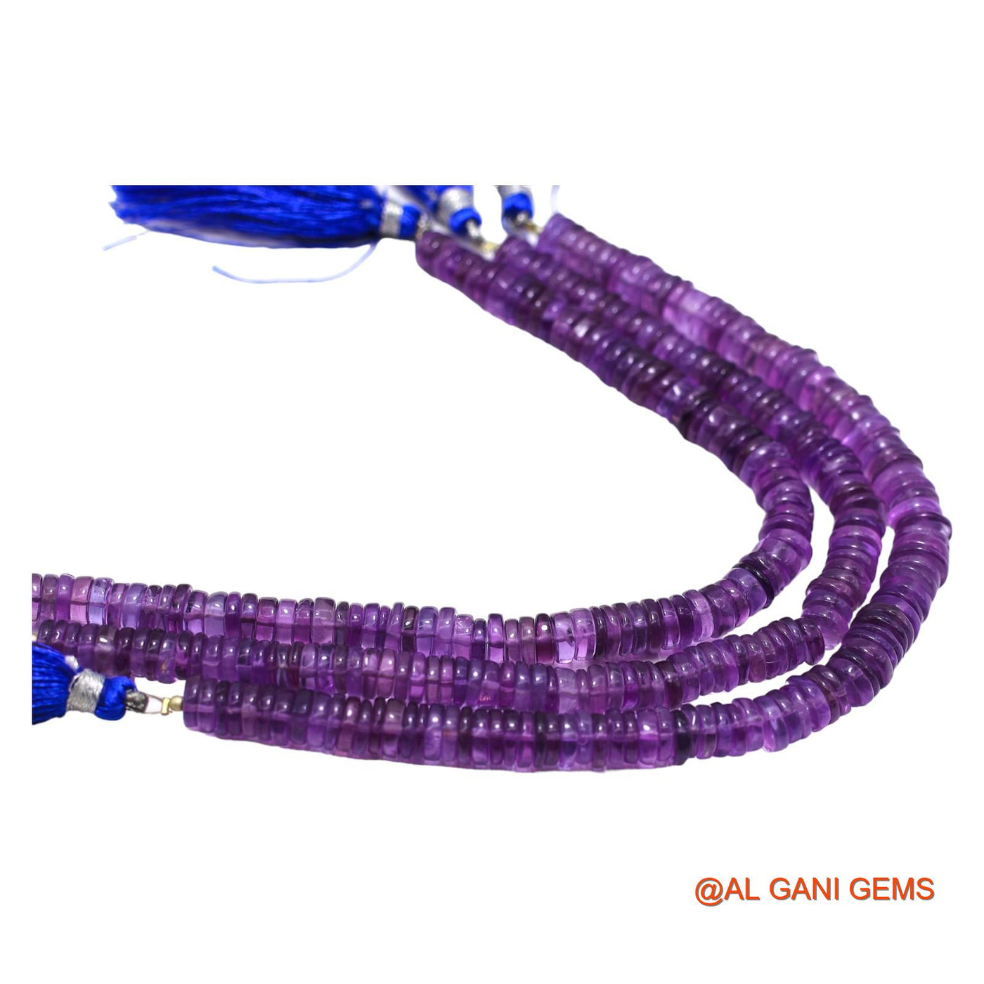 Natural Purple Amethyst Loose Strand 7 TO MM Round Smooth Beads For Jewelry Craft 8" WB-7