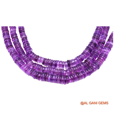 Natural Purple Amethyst Loose Strand 7 TO MM Round Smooth Beads For Jewelry Craft 8" WB-7